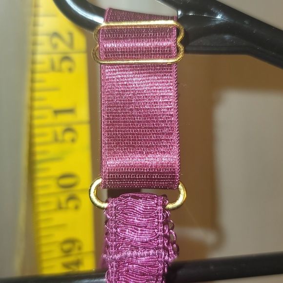 Daisey Fuentes Long Line Bra, PushUp UnderWire 38DD, Maroon, laced Floral - Picture 5 of 10